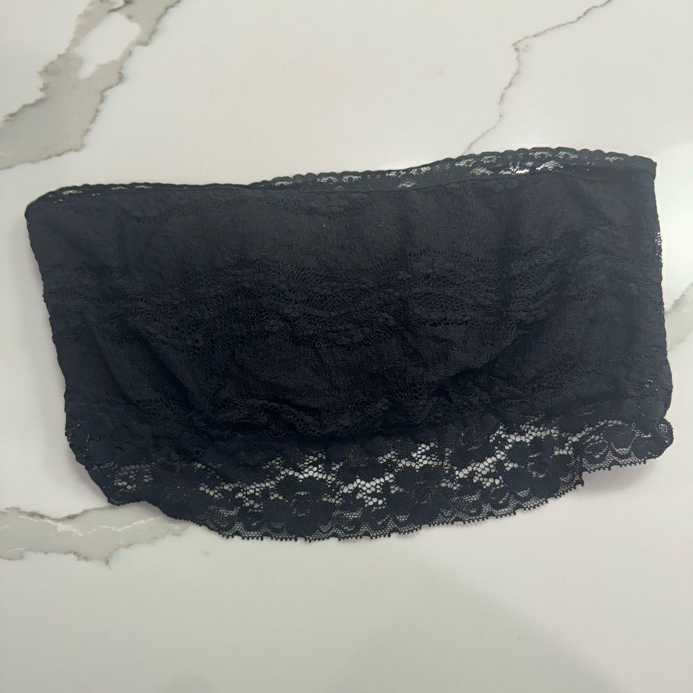 Free People Intimately Bandeau Bra bralette Black size Large